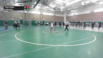 100 lbs Quarterfinal - Riley Rivera, Elsinore vs Claire Avila, Alhambra (Alhambra)