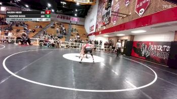 157 lbs 3rd Place Match - Hazen Hess, Star Valley vs Hunter Boss, Jackson Hole