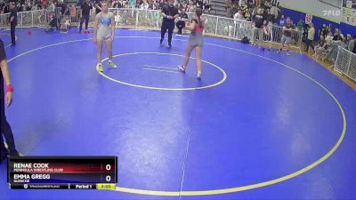 125 lbs Round 2 - Renae Cook, Peninsula Wrestling Club vs Emma Gregg, Glencoe