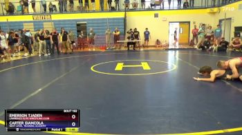 150 lbs Semifinal - Emerson Tjaden, Lawrence Elite Wrestling Club vs Carter Giancola, Next Level Training Academy