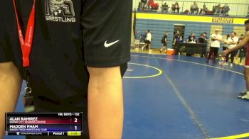 132 lbs Cons. Round 3 - Madden Pham, Kanza FS/GR Wrestling Club vs Alan Ramirez, Dodge City Training Center