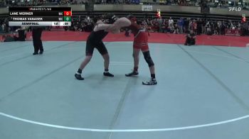 130 lbs Semifinal - Thomas Vanasek, New Prague vs Lane Werner, Pursuit Wrestling Minnesota