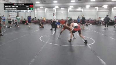 98 lbs Round 5 (10 Team) - Michael Nicosia, Mat Assassins Black vs Jaisen Sharma, Maryland Mallets