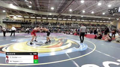 190 lbs Round Of 16 - Cole Snider, Branford vs Michael Toppan, Gloucester