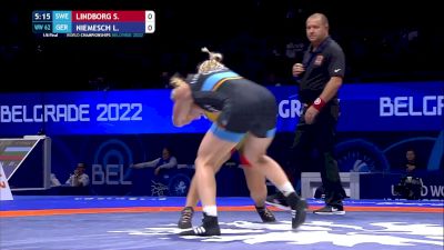 62 kg 1/8 Final - Sara Johanna Lindborg, Sweden vs Luisa Helga Gerda Niemesch, Germany