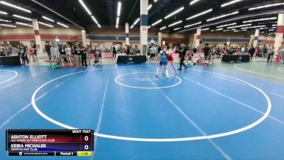 130 lbs Quarterfinal - Ashton Elliott, All American Wrestling Club vs Keira Michalek, Spartan Mat Club