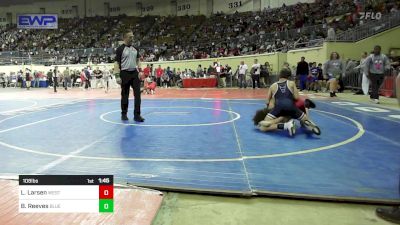 108 lbs Round Of 64 - Lane Larsen, Westmoore Wresting vs Briggs Reeves, Blue Devil Wrestling