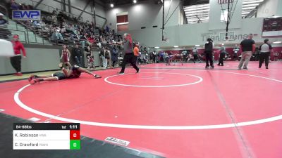 84-88 lbs Semifinal - King Robinson, HURRICANE WRESTLING ACADEMY vs Cayden Crawford, Pawhuska Elks Takedown