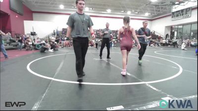 100 lbs Rr Rnd 1 - Ellie Carter, Perry Wrestling Academy vs Hazel Blubaugh, Perry Wrestling Academy