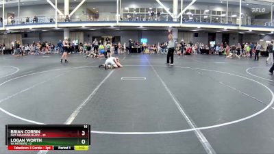 105 lbs Round 6 (8 Team) - Brian Corbin, Mat Assassins Black vs Logan Worth, VA Patriots