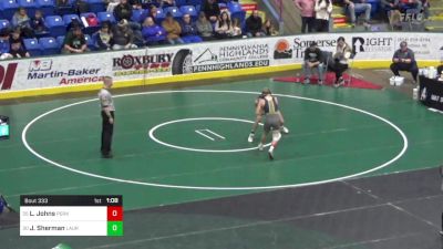 140 lbs Round Of 64 - Landon Johns, Perkiomen Valley vs Josh Sherman, Laurel