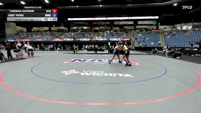 180 lbs Champ. Round 2 - Hannah Jackson, Ottawa vs Abby Piper, William Woods