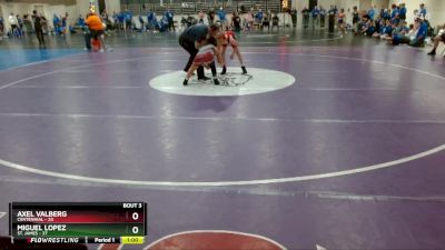 115 lbs Quarterfinals (8 Team) - Axel Valberg, Centennial vs Miguel Lopez, St. James