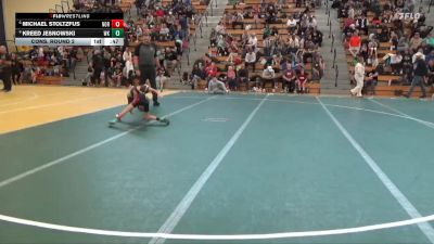 55 lbs Cons. Round 2 - Michael Stoltzfus, Northshore vs Kreed Jesnowski, WCABBE Knights