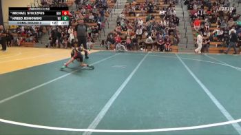 55 lbs Cons. Round 2 - Michael Stoltzfus, Northshore vs Kreed Jesnowski, WCABBE Knights