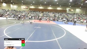 54 lbs Consi Of 8 #2 - Tucker Young, Imys vs Keanu Lemrise, Redwood WC