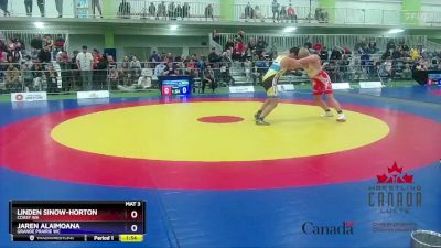 92kg Quarterfinal - Linden Sinow-Horton, Coast WA vs Jaren Alaimoana, Grande Prairie WC