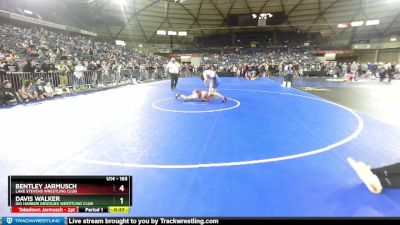 165 lbs Champ. Round 1 - Bentley Jarmusch, Lake Stevens Wrestling Club vs Davis Walker, Gig Harbor Grizzlies Wrestling Club