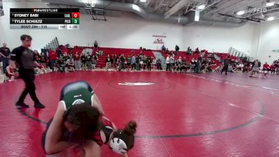 115 lbs Champ. Round 3 - Sydney Babi, Eaglecrest vs Tylee Schultz, Pine Creek