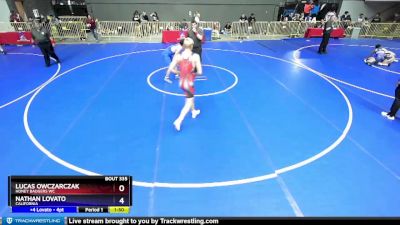 170 lbs Cons. Round 2 - Lucas Owczarczak, Honey Badgers WC vs Nathan Lovato, California