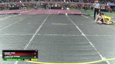 D1-144 lbs Cons. Round 1 - Grant Stec, Milford HS vs Christian Byrne, Roosevelt HS