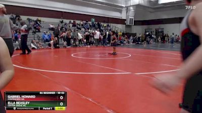 59-63 lbs Round 2 - Ella Beasley, Center Grove WC vs Gabriel Howard, Contenders WA