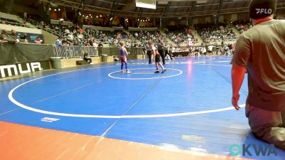 70 lbs Round Of 16 - Logan Kaiser, Tulsa North Mabee Stampede vs Grady Lail, Chandler Takedown Club