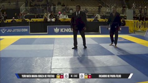 Ricardo De Paiva Filho vs Yuri Nata Maria Souza De Freitas 2025 Pan Jiu Jitsu IBJJF Championship