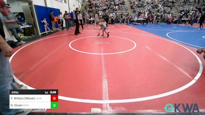 64 lbs Semifinal - Tristan Wilson (Monk), Fort Gibson Youth Wrestling vs Greyson Dixon, Pryor Tigers