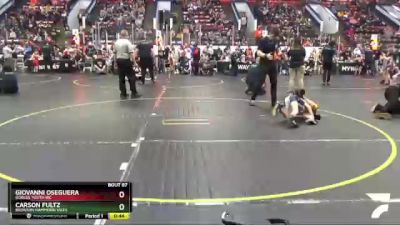 55 lbs Cons. Round 3 - Carson Fultz, Bronson Hammerin Vikes vs Giovanni Oseguera, Gobles Youth WC