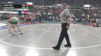 G - 130 lbs Champ. Round 1 - Rayne Emmett, Columbus (Girls) vs Khloe Price, Cut Bank (Girls)