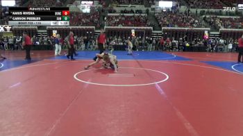 116 lbs Quarterfinal - Kaius Rivera, Montana Disciples vs Carson Peebles, Cougar Club Wrestling