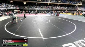 5A 106 lbs 5th Place Match - Lucas Early, Humble Kingwood Park vs Isaiah Mathew, Frisco Reedy