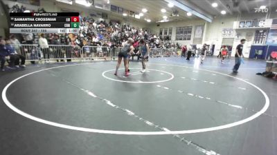 155 lbs Cons. Round 1 - Samantha Crossman, Liberty (Winchester) vs Arabella Navarro, Corona Del Mar