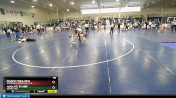 51-54 lbs Round 2 - Adeline Sharp, Uintah Utes vs Mason Williams, Bonneville Wrestling Club