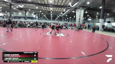 120 lbs Cons. Round 1 - Conner Walck, Great Neck Wrestling Club vs Chase Clemons, Richmond Wrestling Club