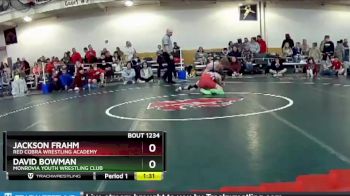 100 lbs Quarterfinal - Jackson Frahm, Red Cobra Wrestling Academy vs David Bowman, Monrovia Youth Wrestling Club