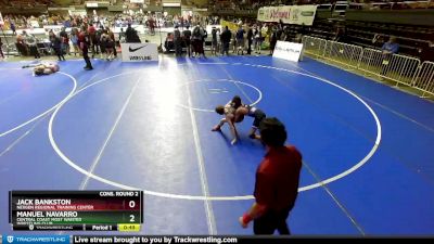 83 lbs Cons. Round 2 - Jack Bankston, NexGen Regional Training Center vs Manuel Navarro, Central Coast Most Wanted Wrestling Club