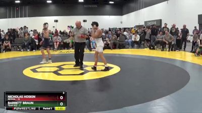 90 lbs Round 3 (6 Team) - Nicholas Hoskin, Revival vs Barrett Braun, Team 922
