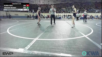 98 lbs Quarterfinal - Elissa Cruz, Scrap Yard Training vs Meadow McCray, Pawnee Wrestling Club