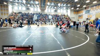 126 lbs Quarterfinal - David DeArmas, Doral Academy vs Adrian Day, Cocoa Beach High School