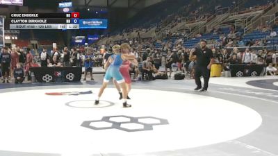 126 lbs Cons. Sub-rd Of 32 - Cruz Enderle, Missouri vs Clayton Birkholz, Minnesota