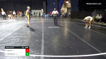 141 lbs Consolation - Daniel Moran, Lehigh vs Angelo Martinoni, Cal State Bakersfield