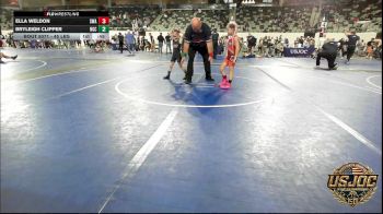 45 lbs Consi Of 8 #2 - Ella Weldon, Shelton Wrestling Academy vs Bryleigh Clipper, Norman Grappling Club