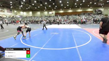 114 lbs Semifinal - Kaidan Ybarra, Fallon Outlaws WC vs Demetri Jayme, Gold Rush Wrestling