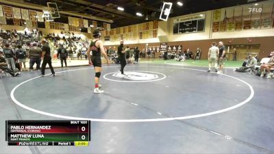 150 lbs Quarterfinal - Matthew Luna, Saint Francis vs Pablo Hernandez, Centennial (Corona)