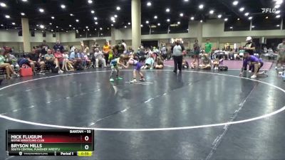 55 lbs Quarterfinal - Mick Flugium, Rayne Wrestling Club vs Bryson Mills, South Central Punisher Wrestli