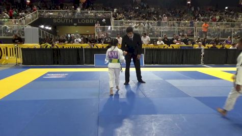 Ava Grace Sundar vs Aria Claire Leon Guerrero Salas 2025 Pan Kids Jiu-Jitsu IBJJF Championship