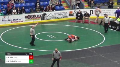 119 lbs Quarterfinal - Jc Allis, Towanda vs Adalyn Schaffer, Punxsutawney