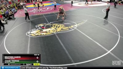 Cons. Round 3 - Chase Thomas, Neligh-Oakdale vs Brayden Harms, Weeping Water